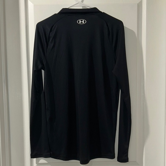 Under Armour - Youth Black Long Sleeve Pullover - Picture 4 of 4